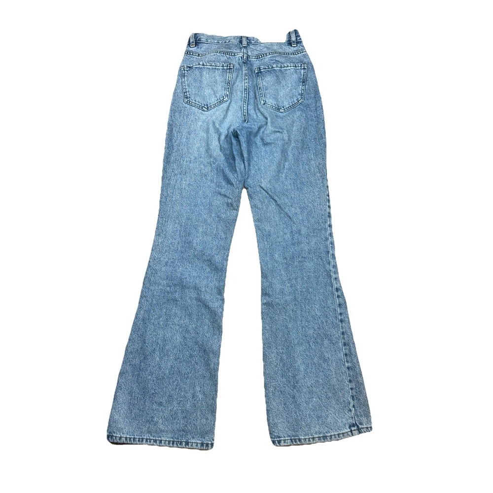 Pacsun Women's Blue High Rise Straight Bootcut Flared Denim Jeans‎ Pants Size 25 - Picture 5 of 12